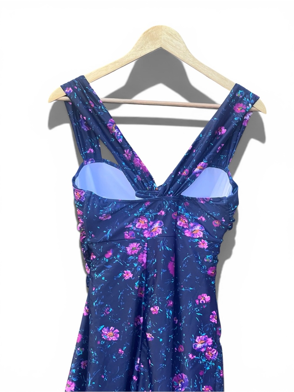 Coco Reef Floral Print Swim Dress Skirted Swimsuit Underwire Support - Picture 15 of 16